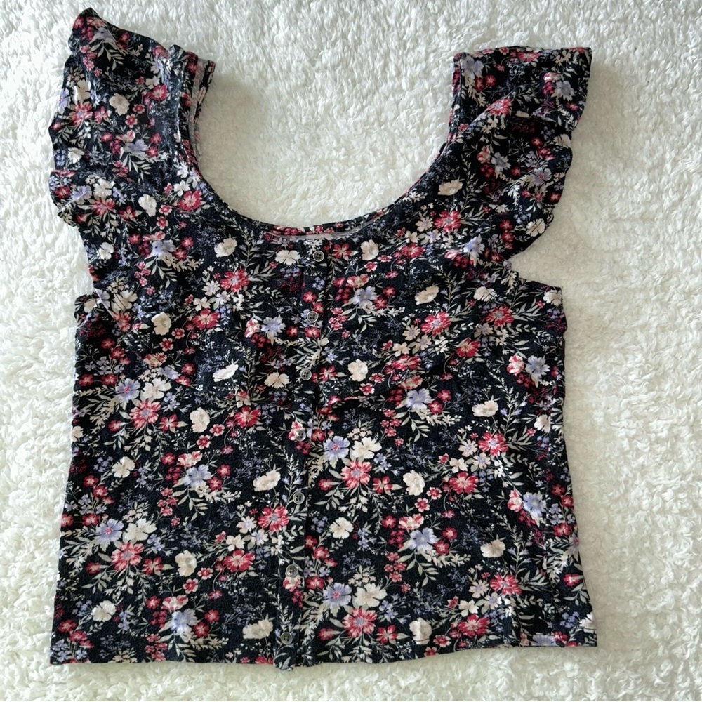American Eagle Women’s Floral Shirt Small
